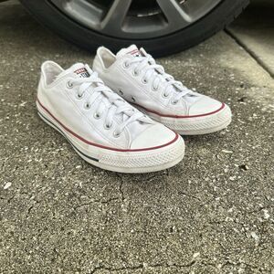 Converse Chuck Taylor All Star OX Sneakers Womens 9 White Athletic Shoes Classic